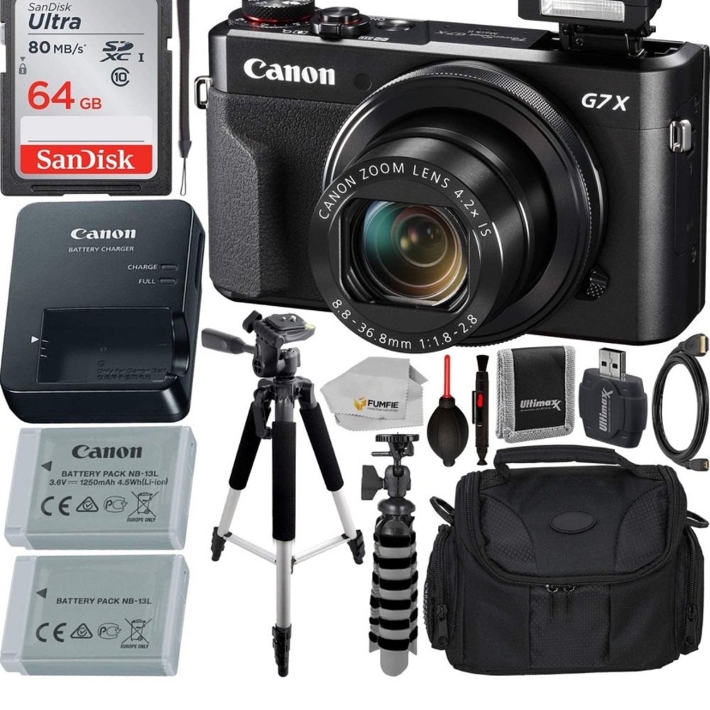 Canon Powershot G7 X Mark II Digital Camera Bundle